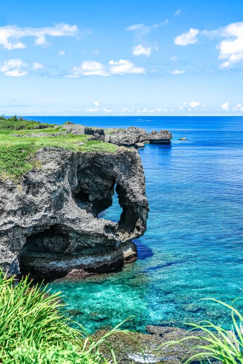 Southern Links Golf Club coral cliff ocean view Okinawa